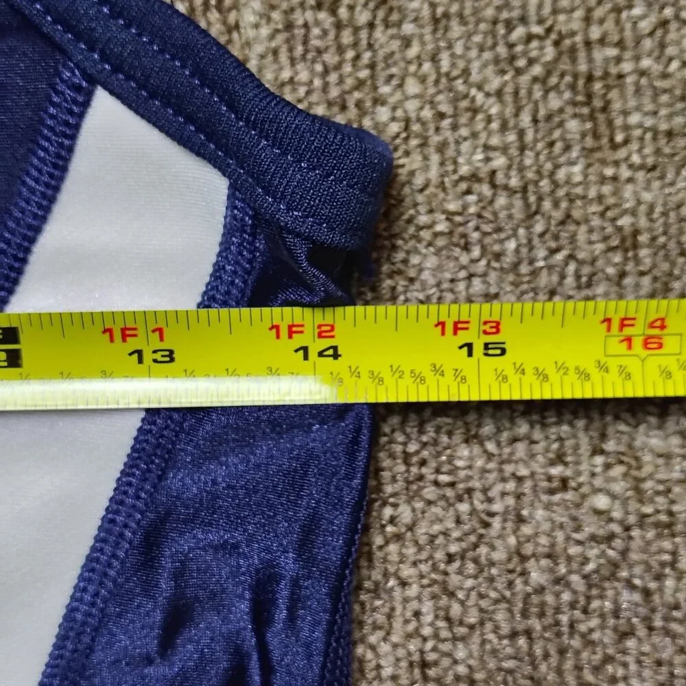 Vintage CLIFF KEEN ATHLETIC Wrestling Singlet Men M Blue Bronxville Broncos - Picture 7 of 11